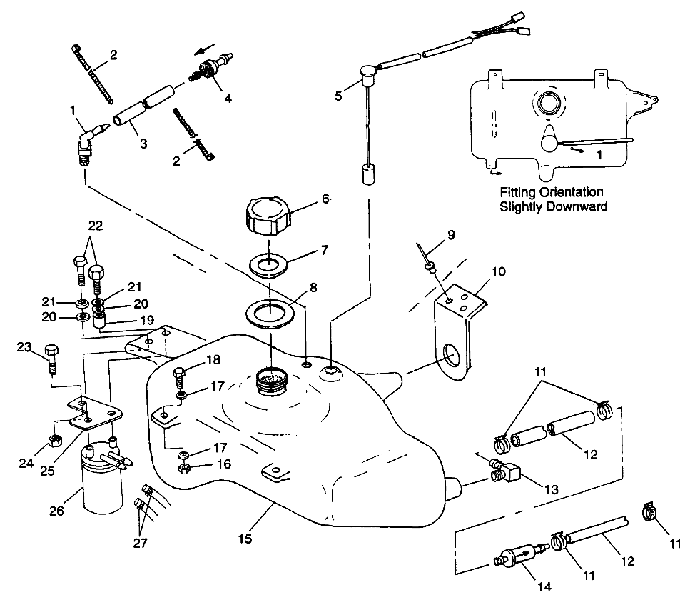 OIL TANK SL 900 B974091 and SL 1050 B974090 (4940974097B001)