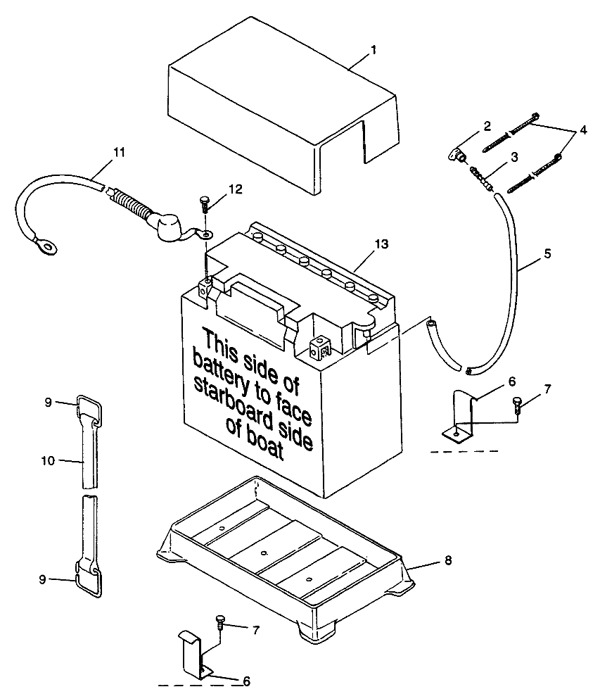 BATTERY BOX SL 900 B974091 and SL 1050 B974090 (4940974097B008)