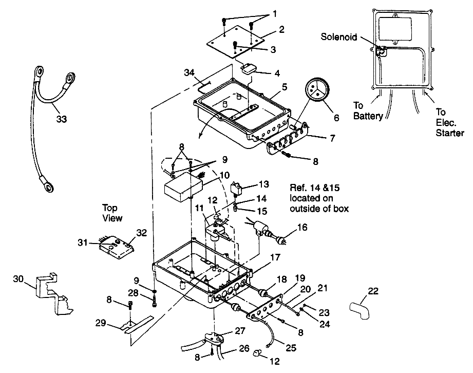 ELECTRICAL BOX SL 900 B974091 and SL 1050 B974090 (4940974097B013)