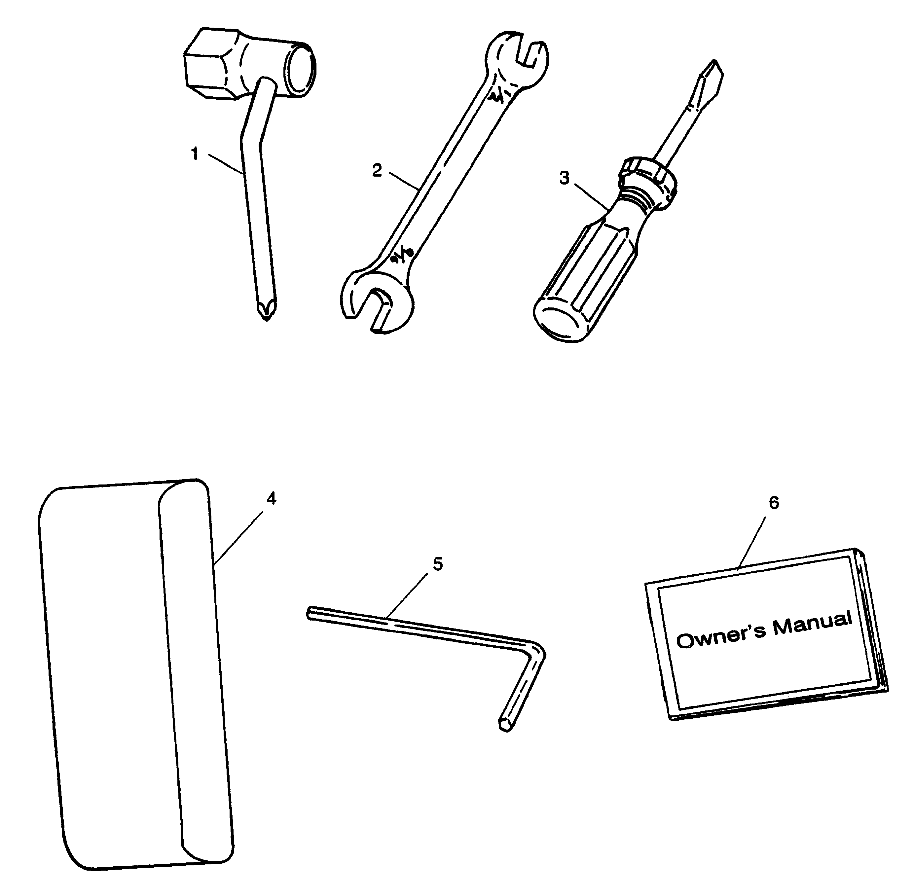 TOOL KIT SL 900 B974091 and SL 1050 B974090 (4940974097C001)