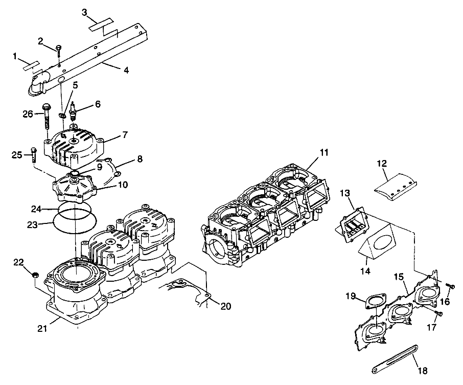 CYLINDER & MANIFOLD SL 900 B974091 and SL 1050 B974090 (4940974097C003)