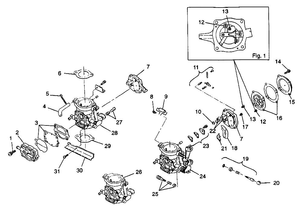 CARBURETOR SL 1050 B974090 (4940974097C007)