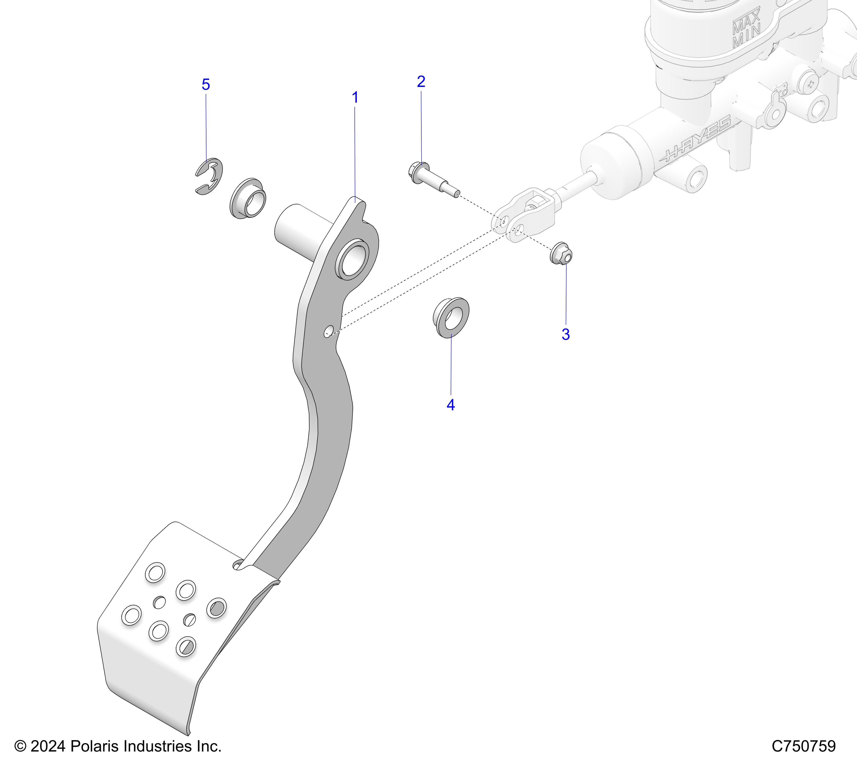 BRAKES, PEDAL - Z25XPE92A/92B (C750759)