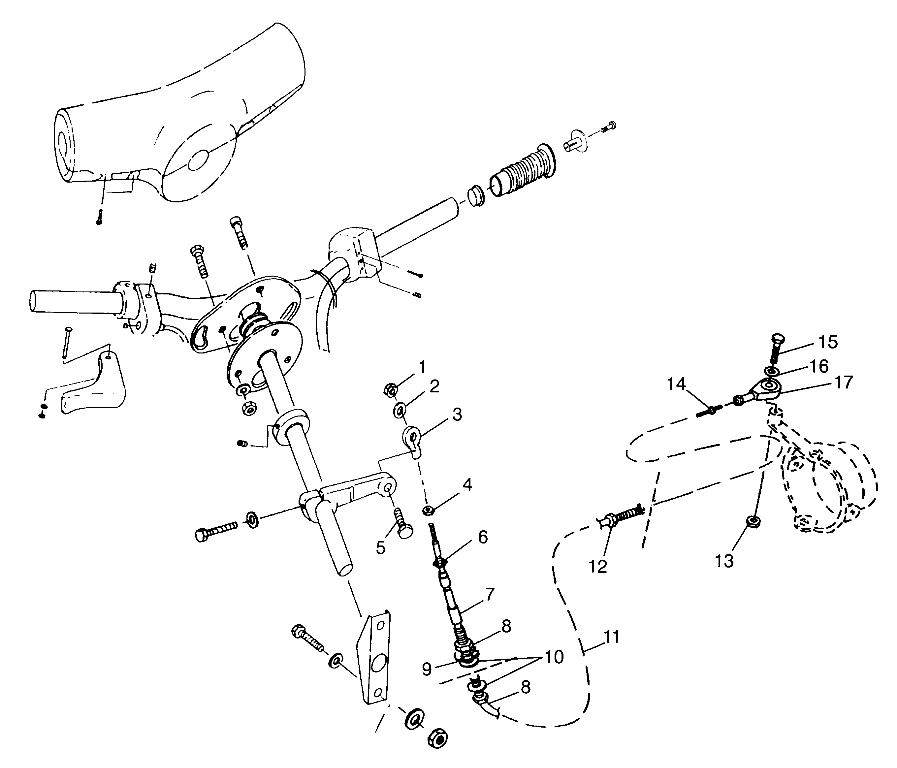 STEERING HURRICANE B974473 and Intl. HURRICANE I974473 (4941044104A014)