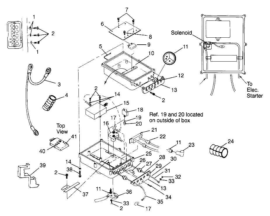 ELECTRICAL BOX HURRICANE B974473 and Intl. HURRICANE I974473 (4941044104B010)