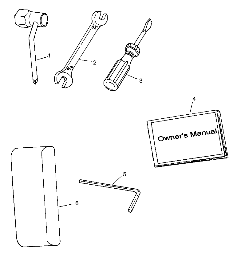 TOOL KIT HURRICANE B974473 and Intl. HURRICANE I974473 (4941044104B012)