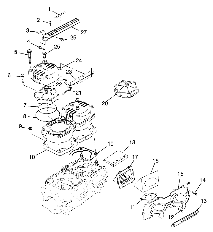 CYLINDER & MANIFOLD HURRICANE B974473 and Intl. HURRICANE I974473 (4941044104C001)