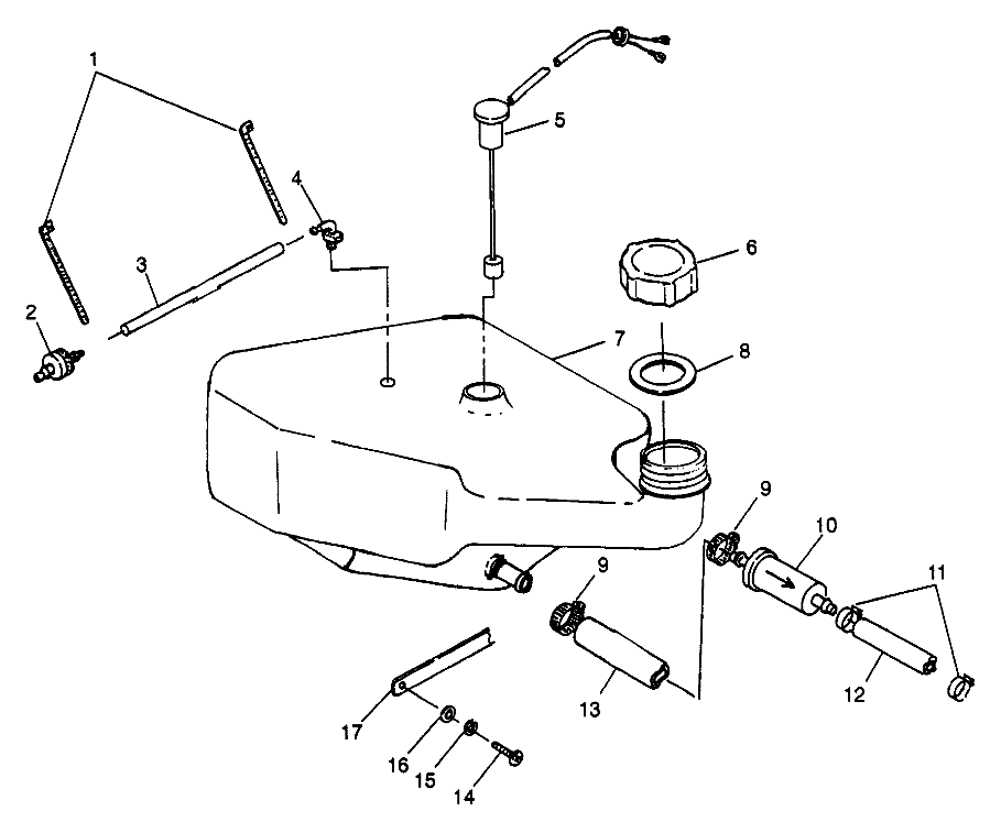 OIL TANK SLT 700 B974572 (4941124112A012)