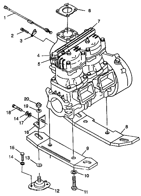 ENGINE MOUNTING SLT 700 B974572 (4941124112B001)