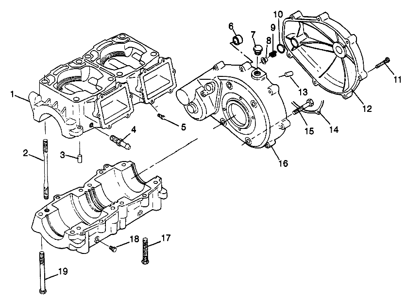 CRANKCASE SLT 700 B974572 (4941124112B013)