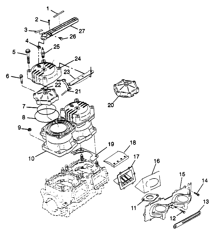 CYLINDER & MANIFOLD SLT 700 B974572 (4941124112B014)