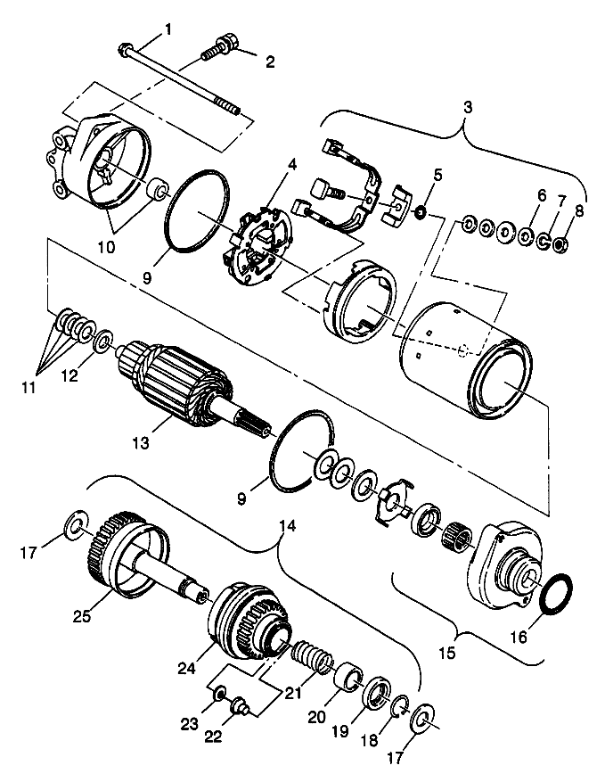 STARTING MOTOR SLT 700 B974572 (4941124112C006)