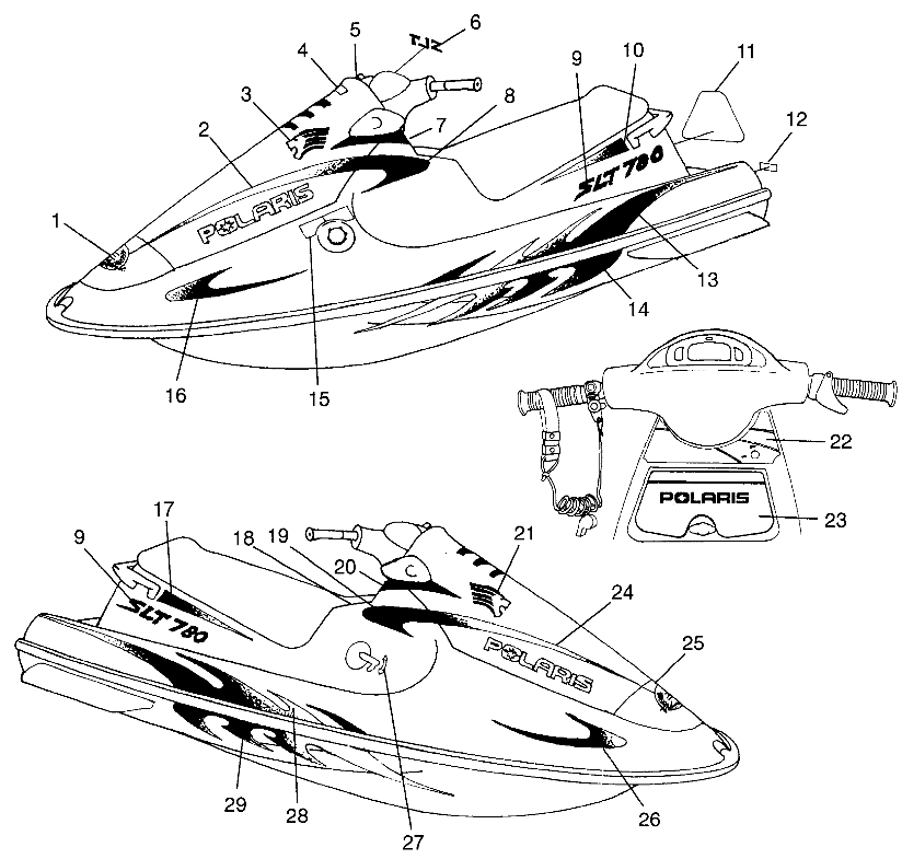 DECALS SLT 780 B974588 (4941174117A007)