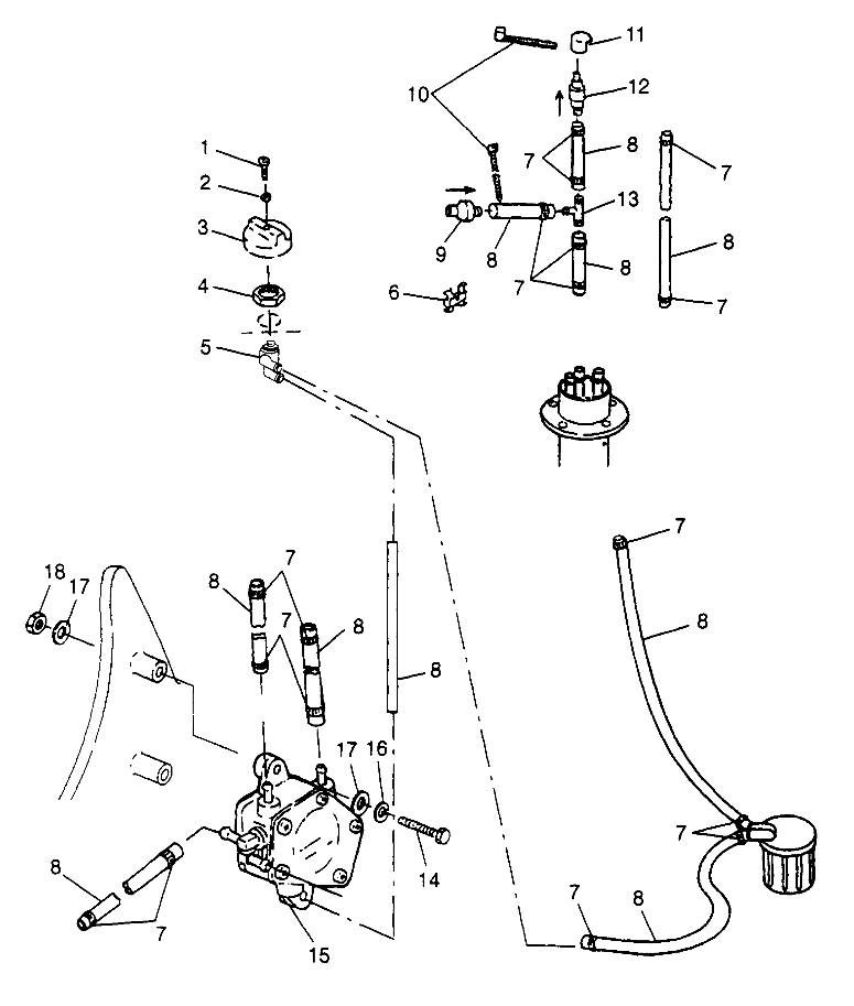 FUEL SYSTEM SLT 780 B974588 (4941174117A010)