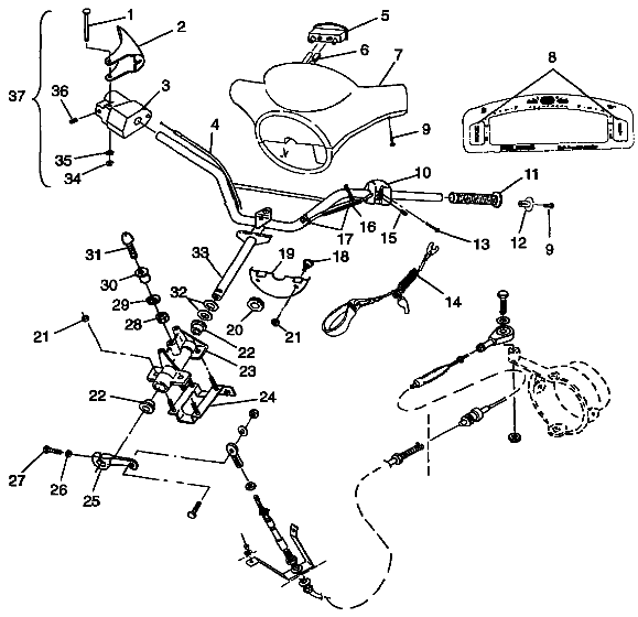 STEERING SLT 780 B974588 (4941174117A013)