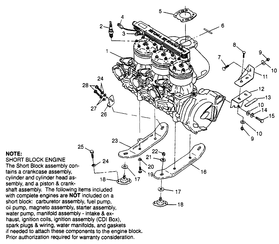 ENGINE MOUNTING SLT 780 B974588 (4941174117B001)