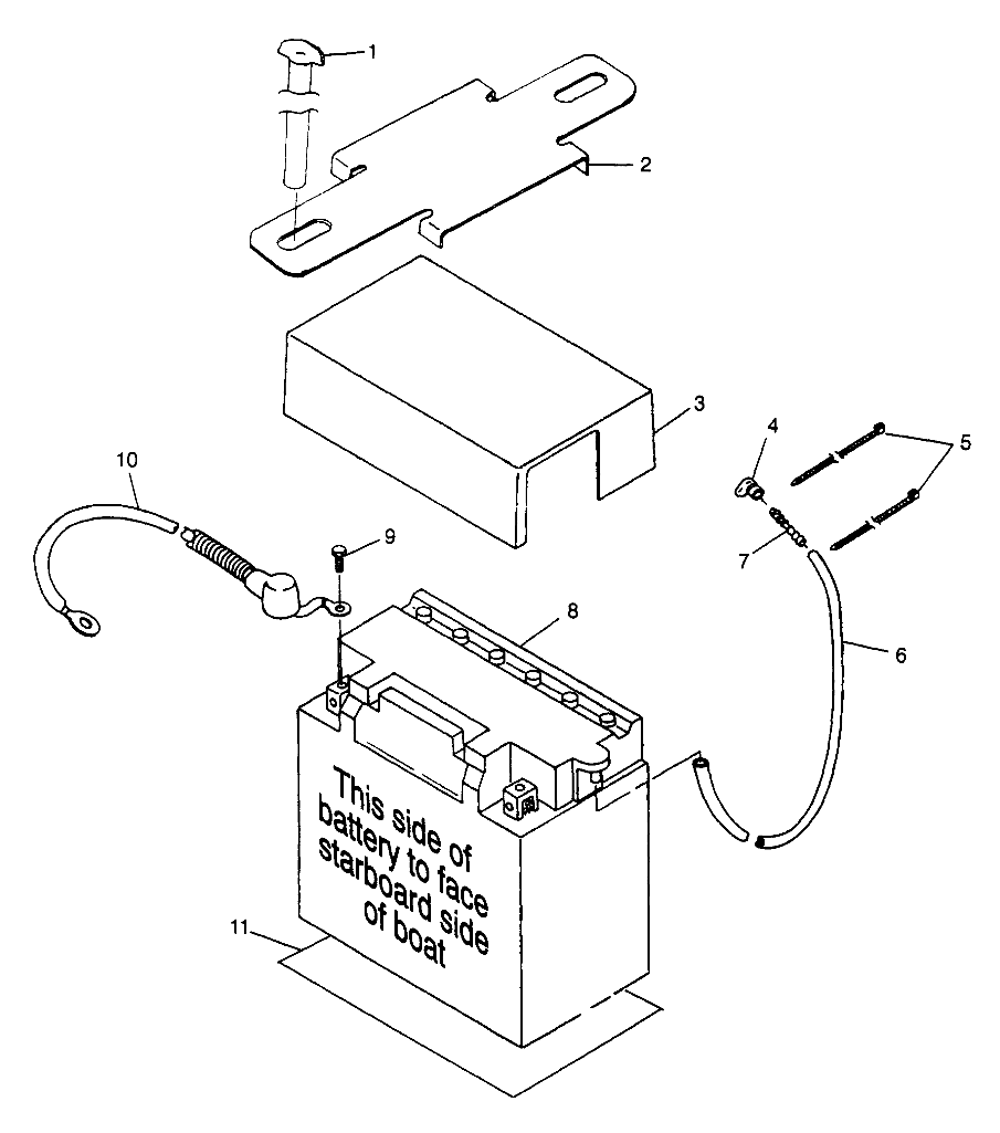 BATTERY BOX SLT 780 B974588 (4941174117B005)