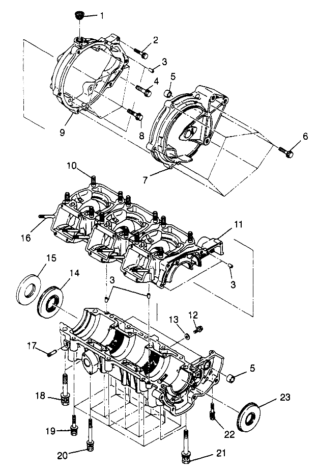 CRANKCASE SLT 780 B974588 (4941174117B013)