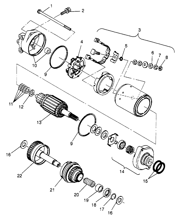 STARTING MOTOR SLT 780 B974588 (4941174117C006)