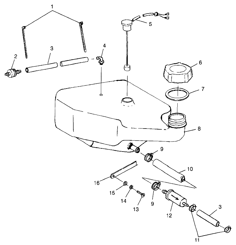 OIL TANK SLTX B974590 and INTL. SLTX I974590 (4941214121A012)