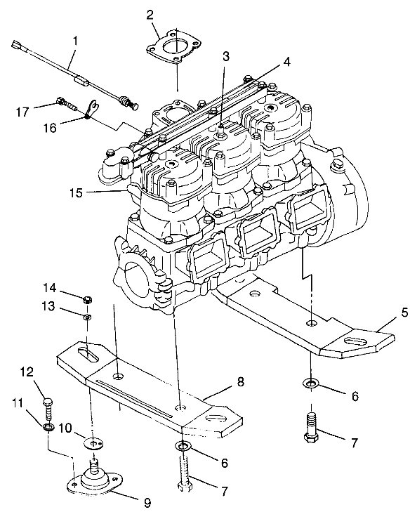 ENGINE MOUNTING SLTX B974590 and INTL. SLTX I974590 (4941214121B001)