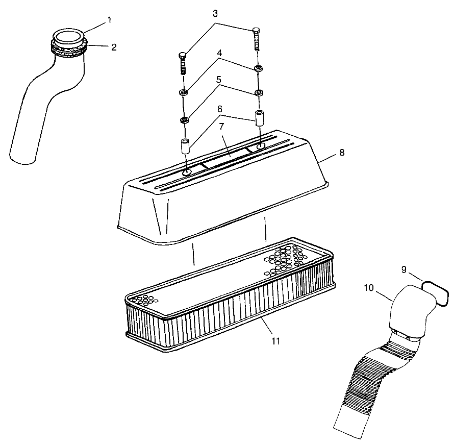 AIR INTAKE SLTX B974590 and INTL. SLTX I974590 (4941214121B007)