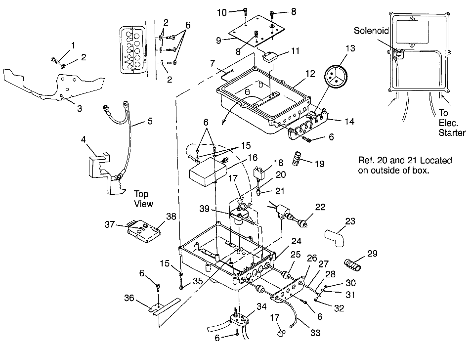 ELECTRICAL BOX SLTX B974590 and INTL. SLTX I974590 (4941214121B009)