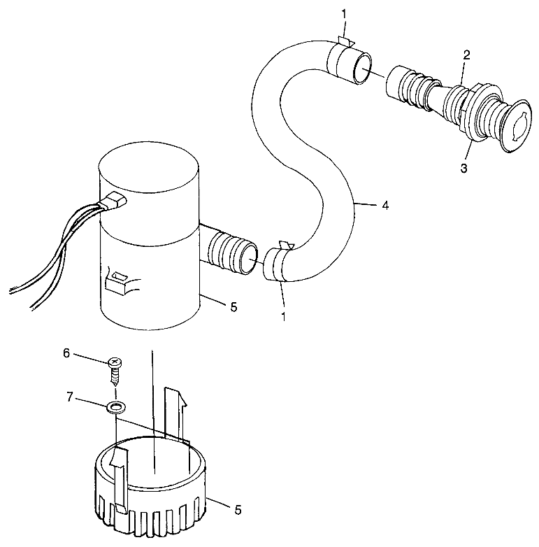 BILGE PUMP SLTX B974590 and INTL. SLTX I974590 (4941214121B011)