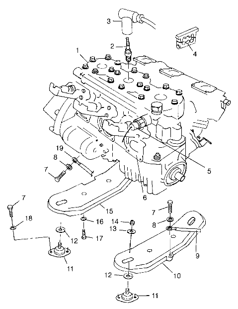 ENGINE MOUNTING - B974978 (4941254125b001)