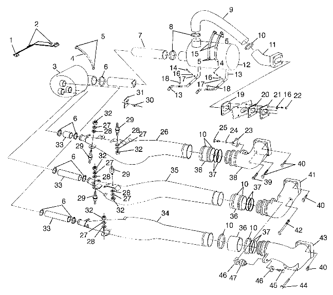 EXHAUST SYSTEM - B974978 (4941254125b007)