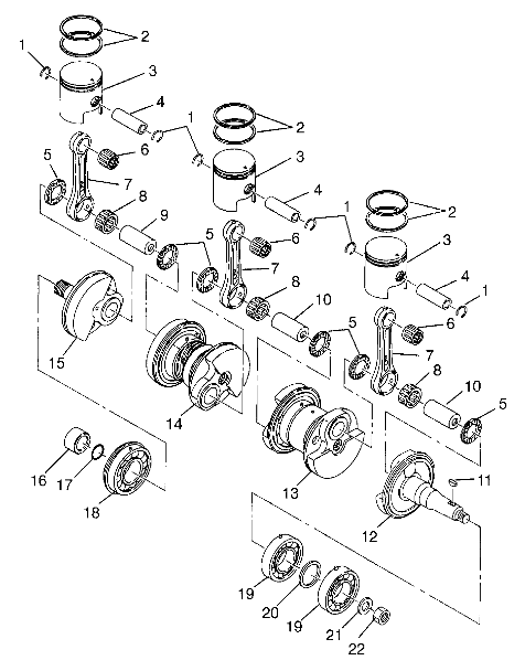 CRANKSHAFT & PISTON - B974978 (4941254125c004)