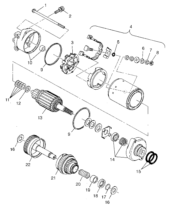 STARTING MOTOR - B974978 (4941254125c009)