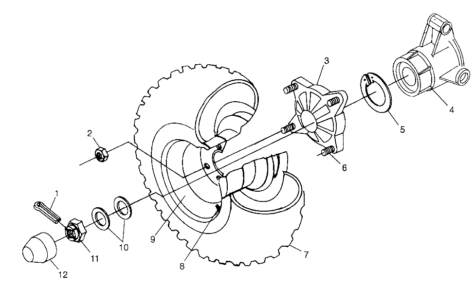 REAR WHEEL DRIVE  XPLORER 500 W97CD50A (4941354135C008)