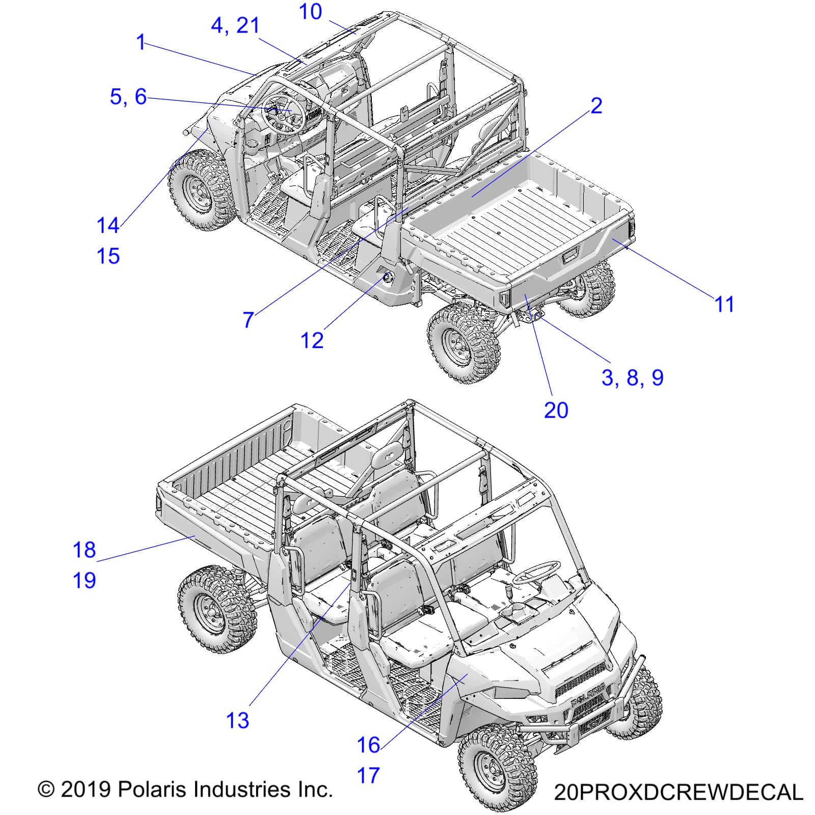 BODY, DECALS - D22P4EP99A4/B4/F99A4 (20PROXDCREWDECAL)