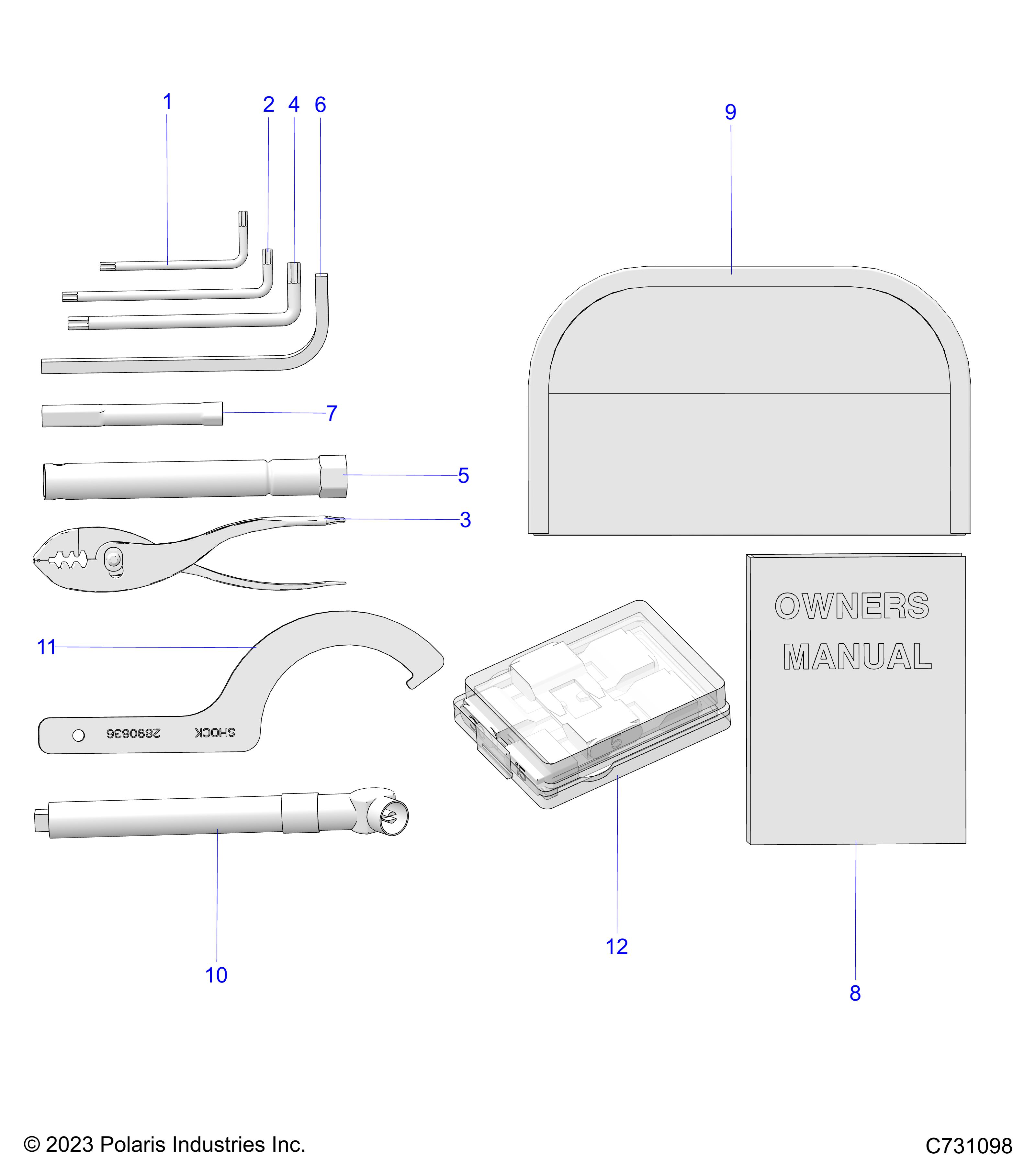 REFERENCE, OWNERS MANUAL AND TOOL KIT - R24XAL1RAH/BH/AS/BS (C731098)