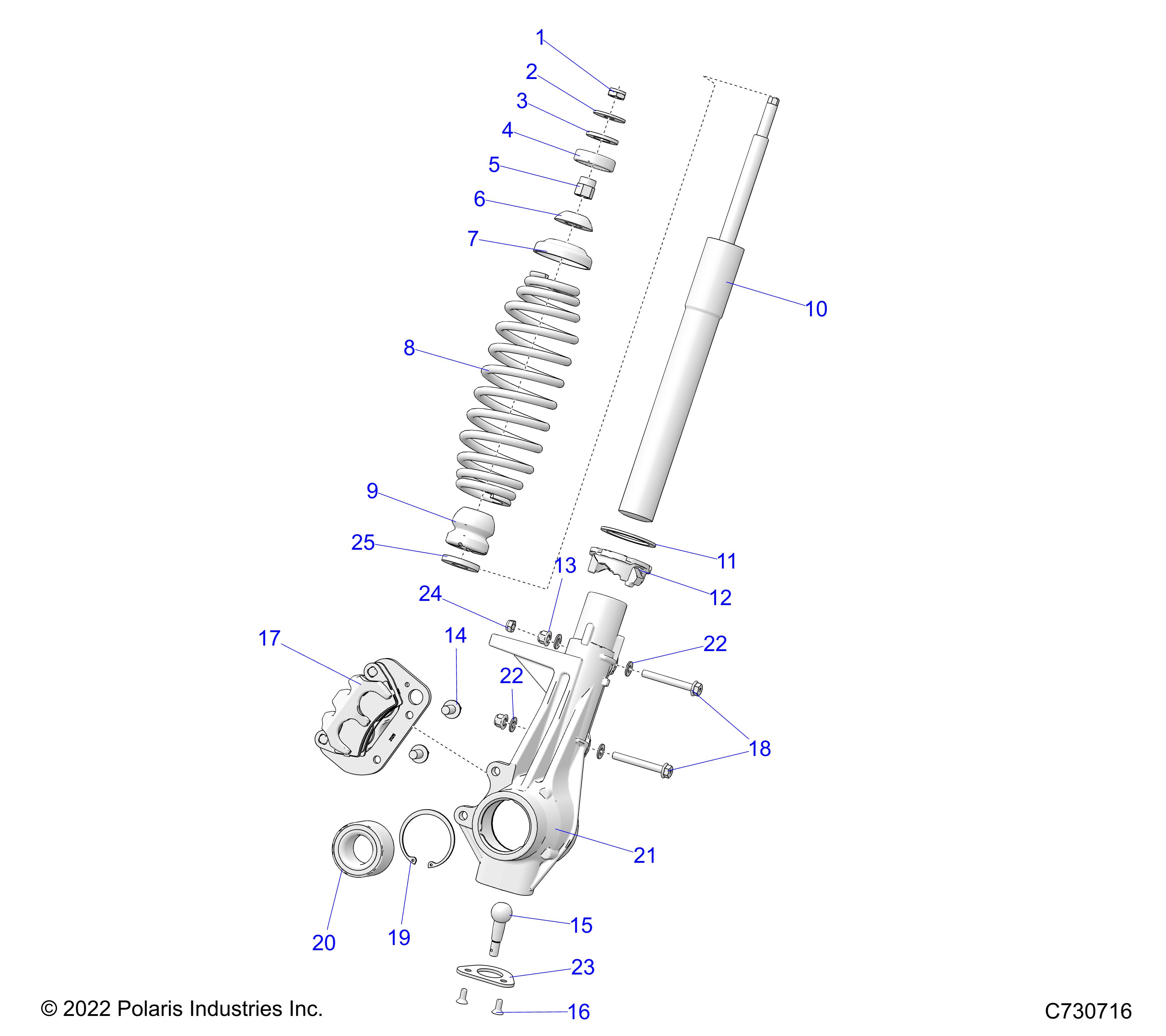 SUSPENSION, FRONT STRUT - R24CCA57A1 (c730716)