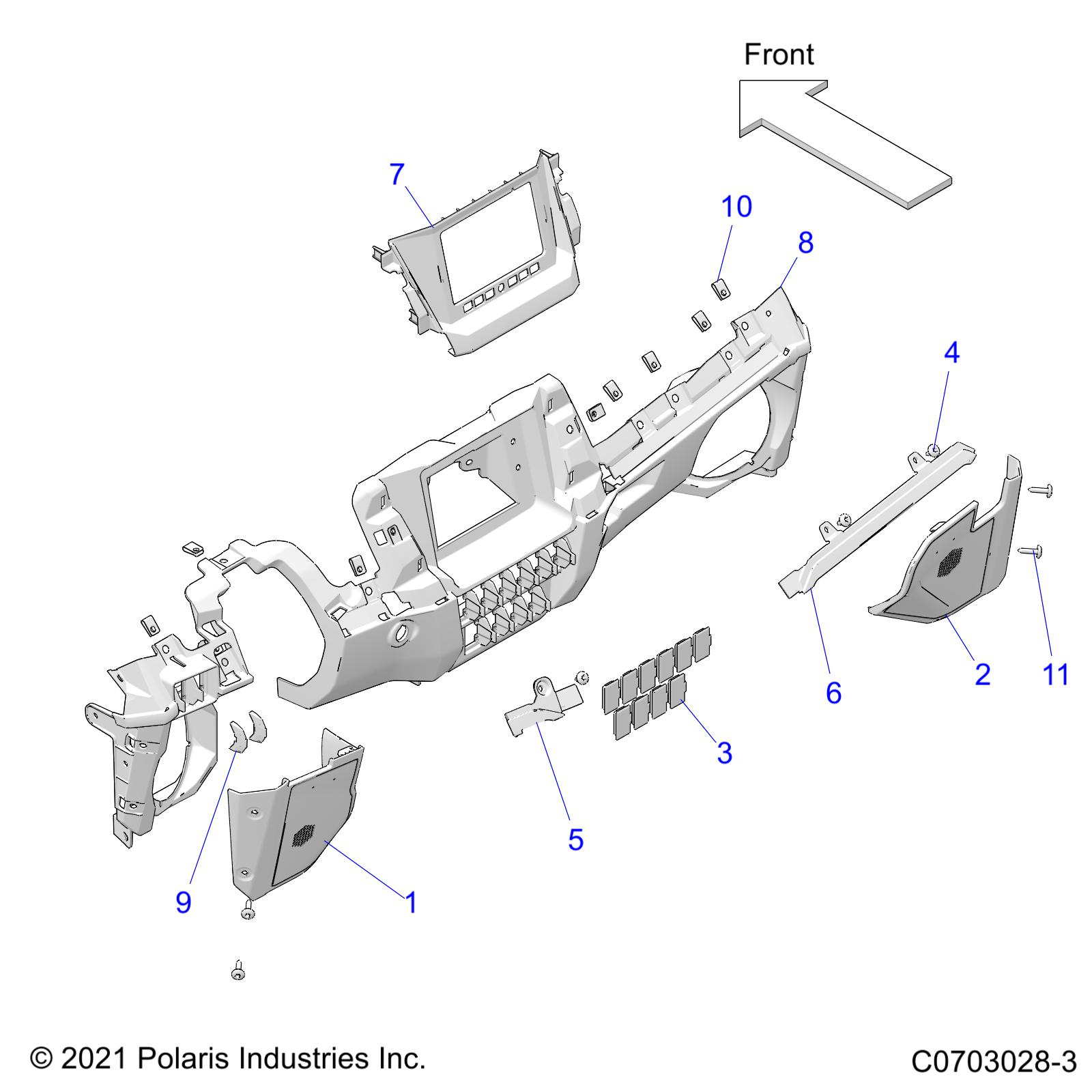 BODY, DASH LOWER - Z21R4D92AM/BM/AC (C0703028-3)