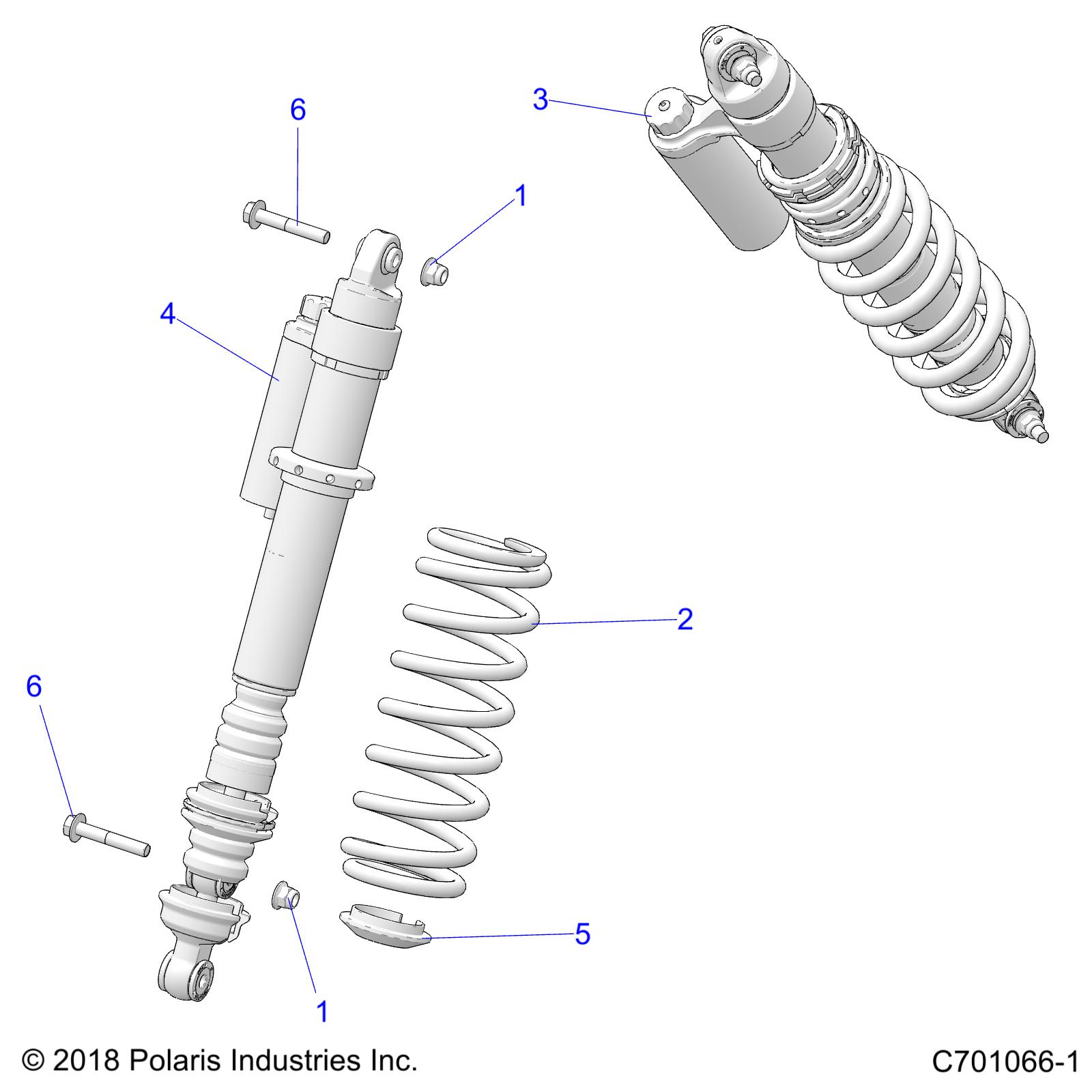 SUSPENSION, REAR SHOCK MOUNTING - Z20ASS99C2/CH/FH (C701066-1)