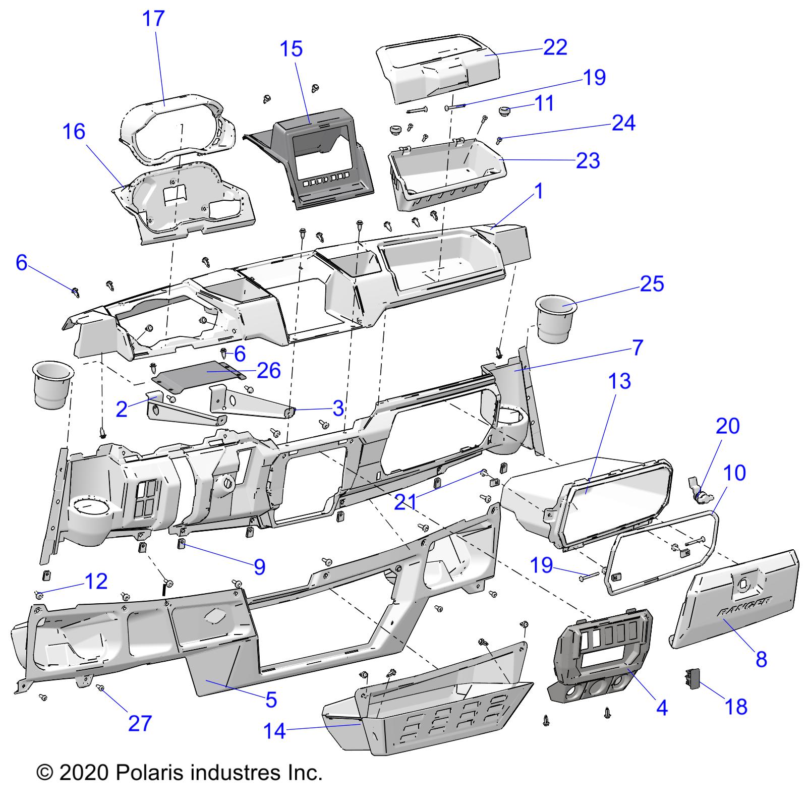 BODY, DASH - R20RSW99AA/AP/AX/A9 (C701351)