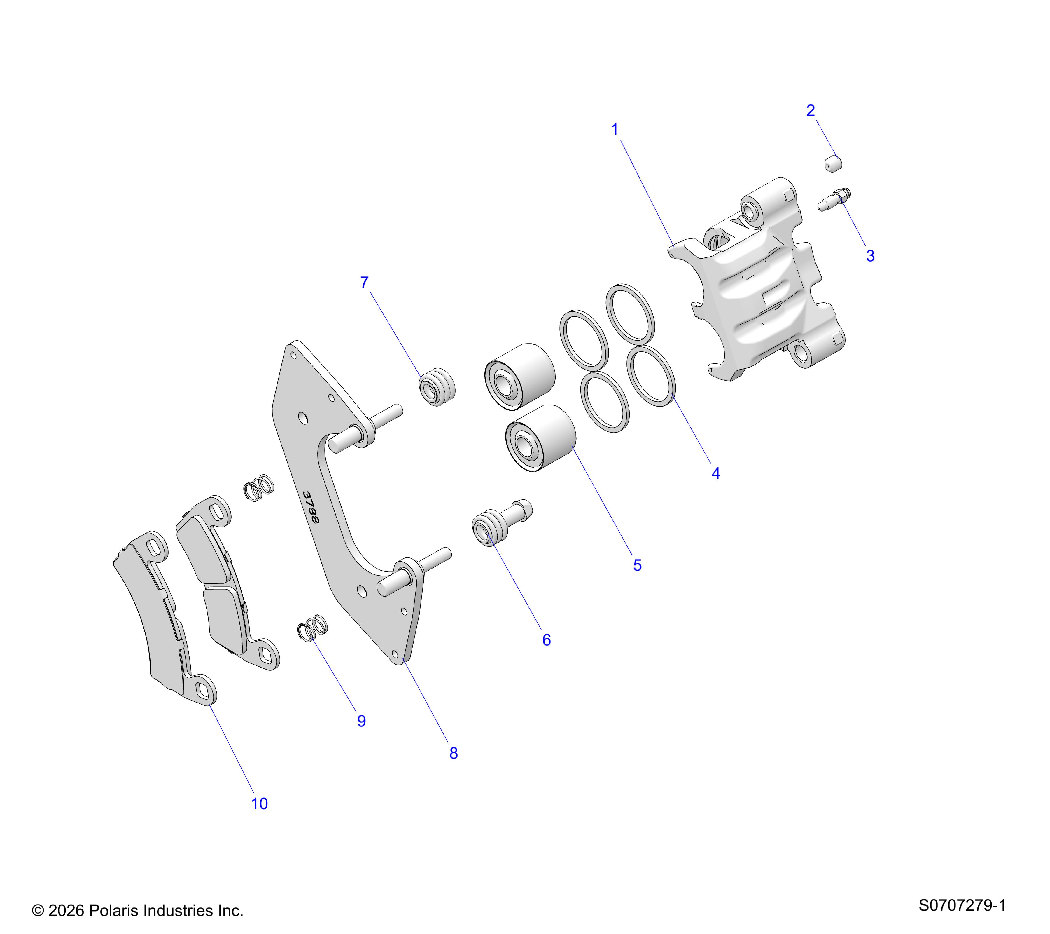 BRAKES, FRONT CALIPER