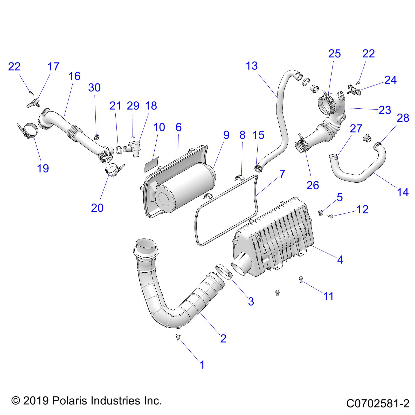 ENGINE, AIR INTAKE SYSTEM - Z20P4E92AC/BC/F92AC (C0702581-2)