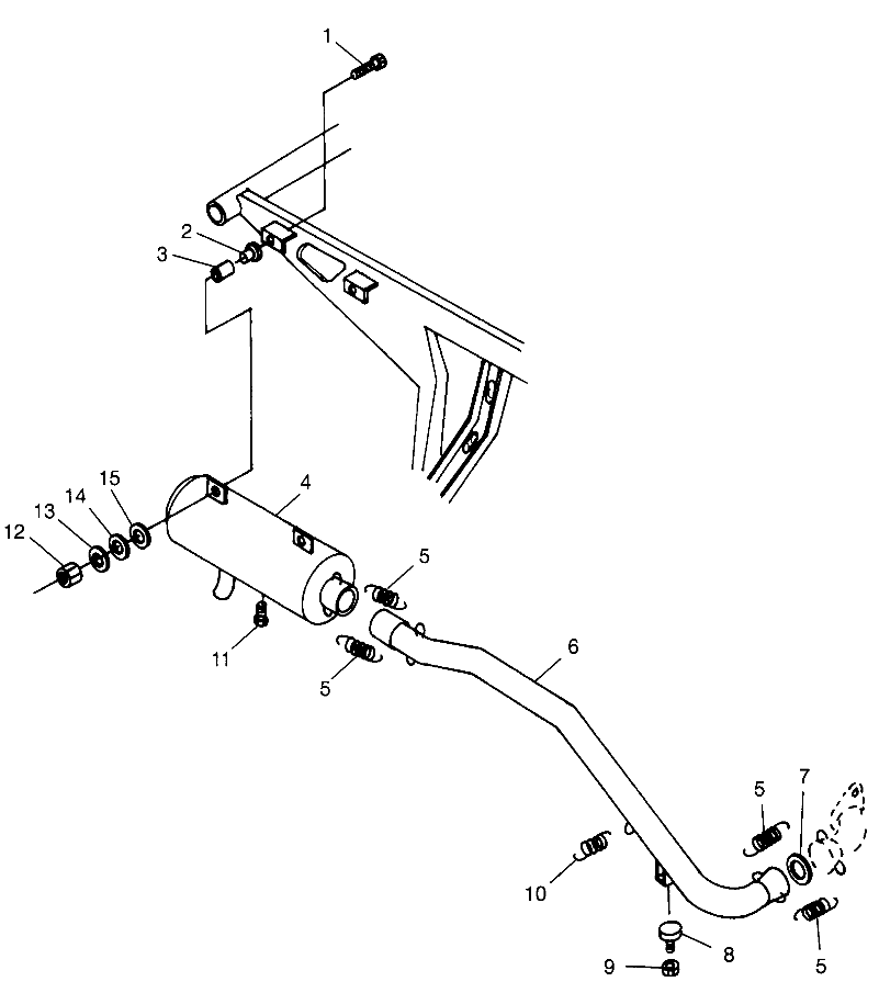 EXHAUST SYSTEM  Scrambler 500 W97BC50A (4943074307A012)