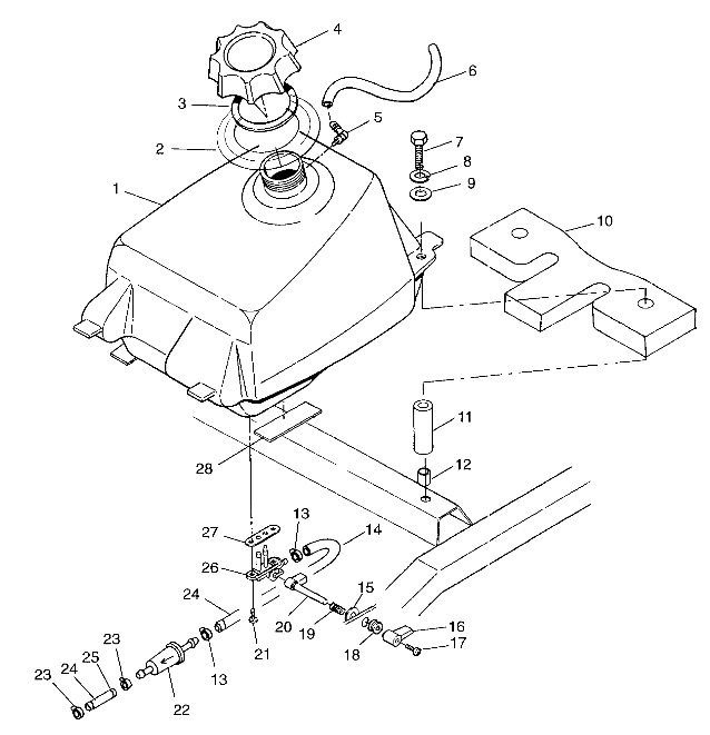 FUEL TANK  Scrambler 500 W97BC50A (4943074307A013)