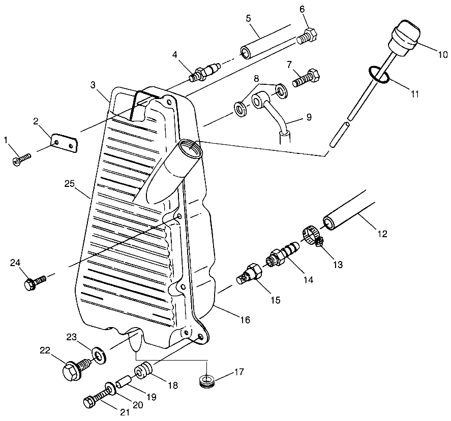 OIL TANK  Scrambler 500 W97BC50A (4943074307A014)