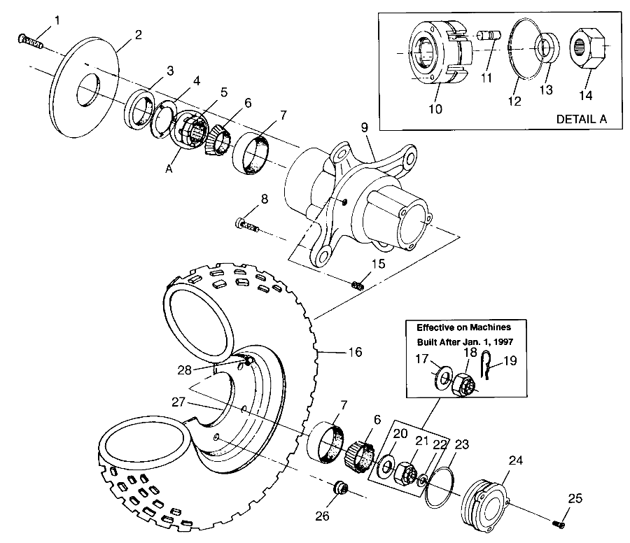 FRONT WHEEL  Scrambler 500 W97BC50A (4943074307B006)