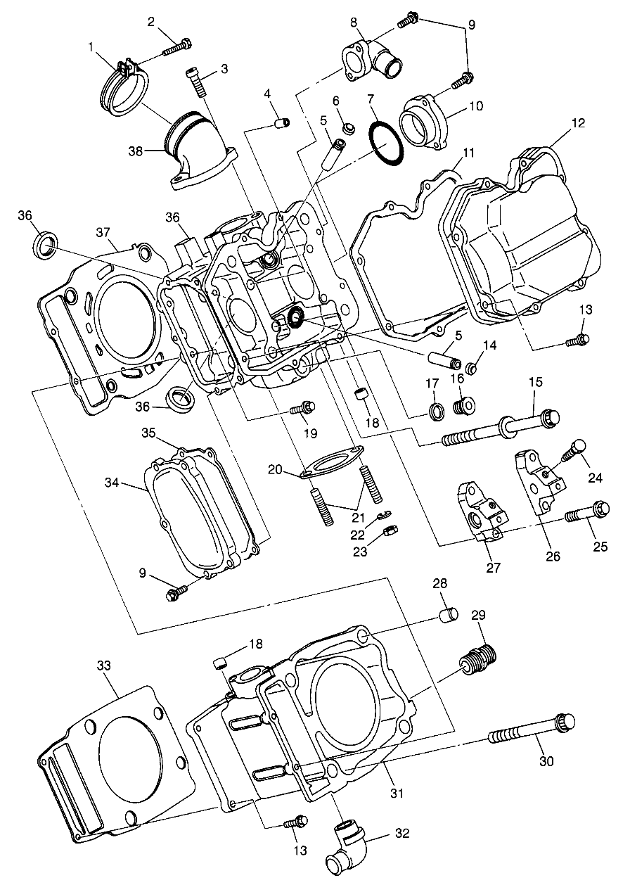 CYLINDER  Scrambler 500 W97BC50A (4943074307D001)