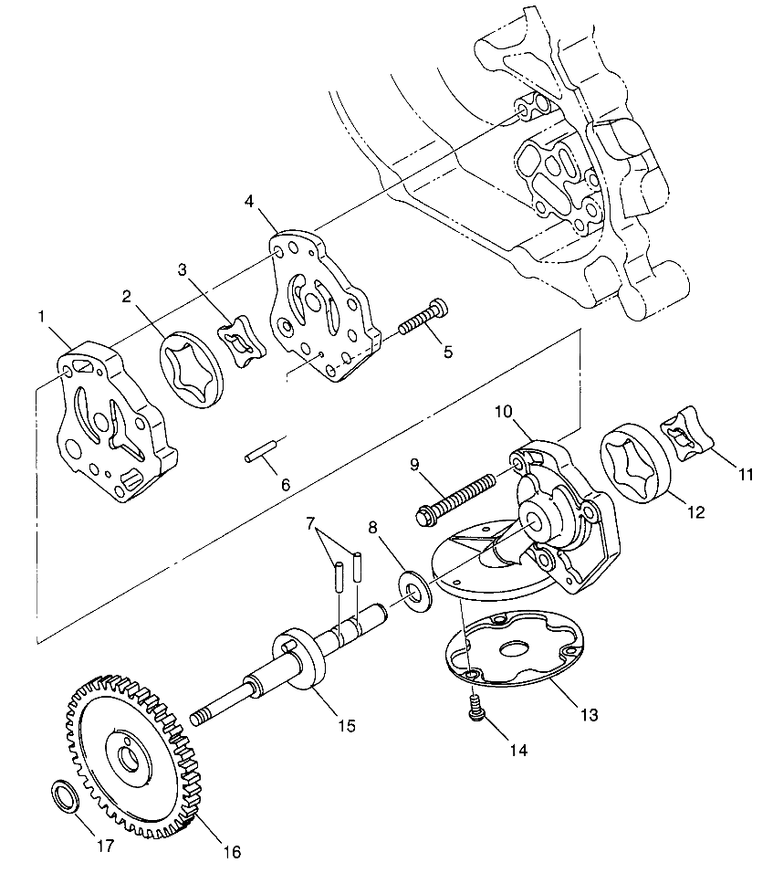 OIL PUMP  Scrambler 500 W97BC50A (4943074307D010)