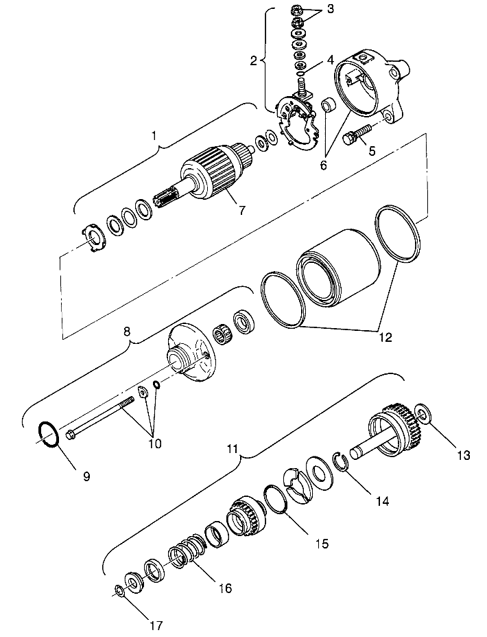 STARTING MOTOR  Scrambler 500 W97BC50A (4943074307D013)