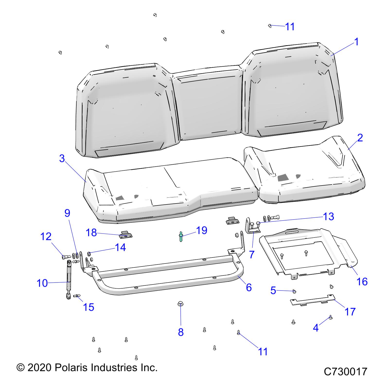 BODY, SEAT ASM. - R21TAE99FA/SFA (C730017)