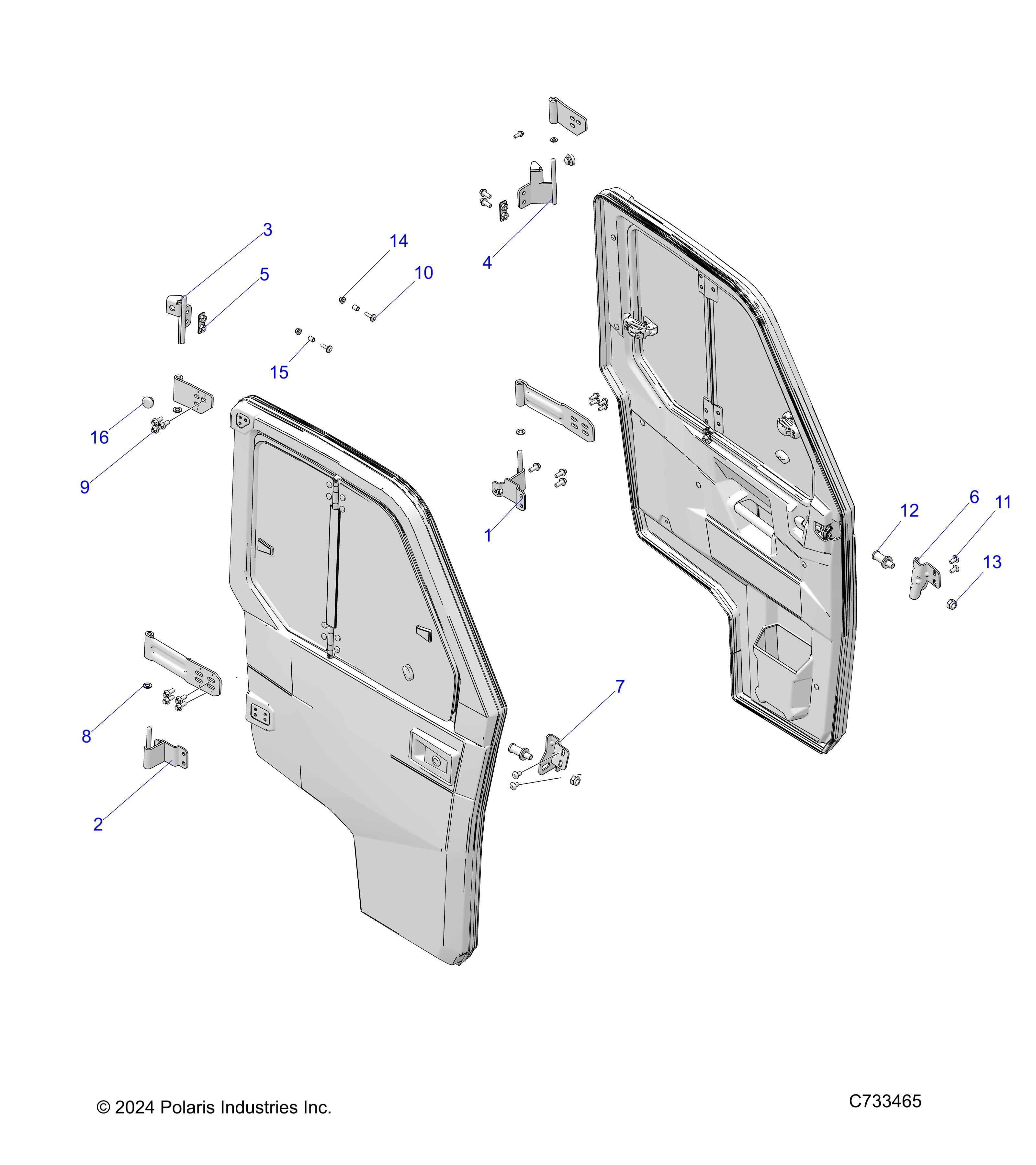 BODY, DOOR, FULL, MOUNTING - R17RTU99AV/BV (C733465)